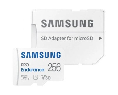 Samsung Pro Endurance Tarjeta Micro SDXC 256GB UHS-I V30 Clase 10 con Adaptador