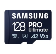 Samsung PRO Ultimate Tarjeta Micro SDXC 128GB UHS-I U3 A2 V30 con Adaptador SD