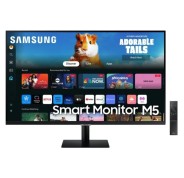 Samsung Smart Monitor M5 LED 27\" FullHD 1080p HDR WiFi, Bluetooth - Respuesta 4ms - Mando a Distancia - Altavoces Incorporados - 16:9 - USB, HDMI - VESA 100x100mm