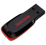 Sandisk Cruzer Blade Memoria USB 2.0 64GB - Sin Tapa - Color Negro/Rojo (Pendrive)