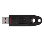 Sandisk Cruzer Ultra Memoria USB 3.0 128GB - Hasta 80MB/s de Transferencia - Color Negro (Pendrive)
