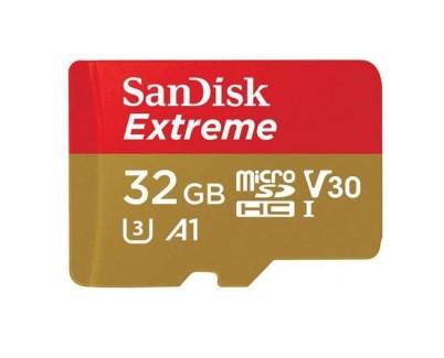 Sandisk Extreme Tarjeta Micro SDHC 32GB UHS-I U3 A1 Clase 10 100MB/s + Adaptador SD