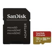 Sandisk Extreme Tarjeta Micro SDHC 32GB UHS-I U3 A1 Clase 10 90MB/s + Adaptador SD