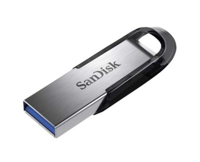 Sandisk Ultra Flair Memoria USB 3.0 256GB - Hasta 150MB/s de Transferencia - Dise&ntilde;o Metalico - Color Acero/Negro (Pendrive)