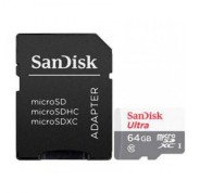 Sandisk Ultra Tarjeta Micro SDXC 64GB UHS-I U1 Clase 10 100MB/s + Adaptador SD