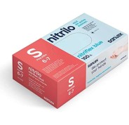 Santex Nitriflex Blue Pack de 100 Guantes de Nitrilo para Examen Talla S - 3.5 gramos - Sin Polvo - Libre de Latex - No Esteriles - Color Azul