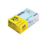 Santex Nitriflex Blue Pack de 100 Guantes de Nitrilo para Examen Talla XS - 3.5 gramos - Sin Polvo - Libre de Latex - No Esteriles - Color Azul