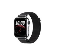 Savefamily Reloj Inteligente Infantil SaveWatch Plus 2 - Pantalla Amoled - Carcasa Plateada - Correa Tela Negra