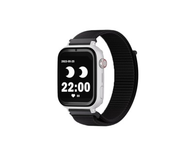 Savefamily Reloj Inteligente Infantil SaveWatch Plus con GPS y Llamada - IP67 - Boton SOS - Carcasa Blanca - Correa Tela Negra