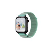 Savefamily Reloj Inteligente Infantil SaveWatch Plus con GPS y Llamada - IP67 - Boton SOS - Carcasa Negra - Correa Tela Verde