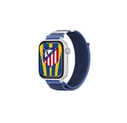 Savefamily Reloj Inteligente Infantil Savewatch Plus Edicion Atletico de Madrid con GPS y Llamada - Correa Tela Azul