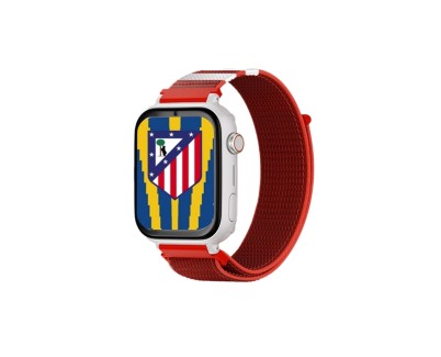 Savefamily Reloj Inteligente Infantil Savewatch Plus Edicion Atletico de Madrid con GPS y Llamada - Correa Tela Roja