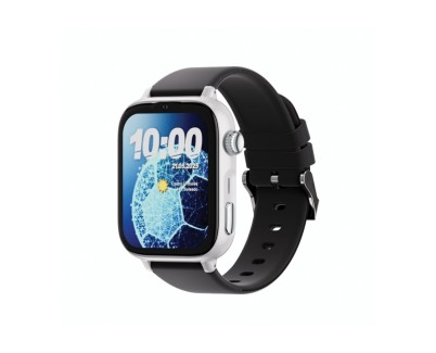 Savefamily Reloj Inteligente Smartwatch Infantil SaveWatch Plus 2 - Pantalla Amoled - Carcasa Blanca - Correa Silicona Negra