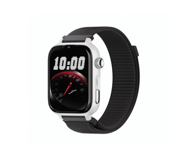 Savefamily Reloj Inteligente Smartwatch Infantil SaveWatch Plus 2 - Pantalla Amoled - Carcasa Blanca - Correa Tela Negra