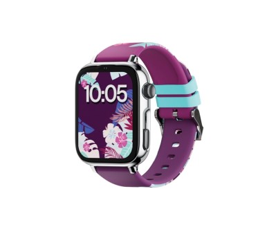 Savefamily Reloj Inteligente Smartwatch Infantil SaveWatch Plus 2 - Pantalla Amoled - Carcasa Plateada - Correa Silicona Maui