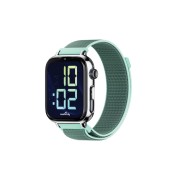 Savefamily Reloj Inteligente Smartwatch Infantil SaveWatch Plus 2 - Pantalla Amoled - Carcasa Plateada - Correa Tela Ocean