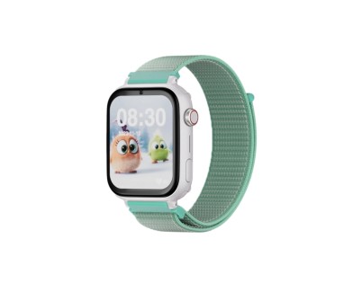 Savefamily Reloj Inteligente Smartwatch Infantil SaveWatch Plus con GPS y Llamada - IP67 - Boton SOS - Carcasa Blanca - Correa Tela Ocean