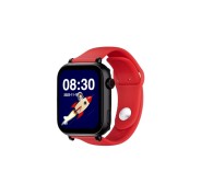 Savefamily Reloj Inteligente Smartwatch Infantil SaveWatch Plus con GPS y Llamada - IP67 - Boton SOS - Carcasa Negra - Correa Silicona Roja
