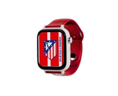 Savefamily Reloj Inteligente Smartwatch Infantil Savewatch Plus Edicion Atletico de Madrid con GPS y Llamada - Correa Silicona Roja