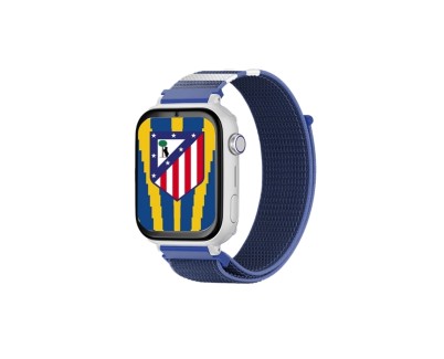 Savefamily Reloj Inteligente Smartwatch Infantil Savewatch Plus Edicion Atletico de Madrid con GPS y Llamada - Correa Tela Azul