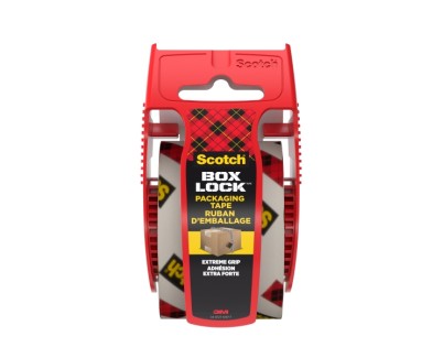 Scotch 195-EF Box Lock Precinto de Embalaje - 48mm x 20.3m - Incluye Dispensador - Color Transparente