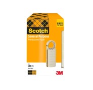 Scotch 508 Pack de 8 Cintas Adhesivas 19mm x 66m - Transparente
