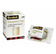 Scotch 550 Pack de 10 Cintas Adhesivas 15mm x 66m - Transparente
