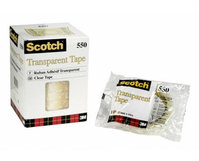 Scotch 550 Pack de 10&nbsp;Cintas Adhesivas 15mm x 66m - Transparente