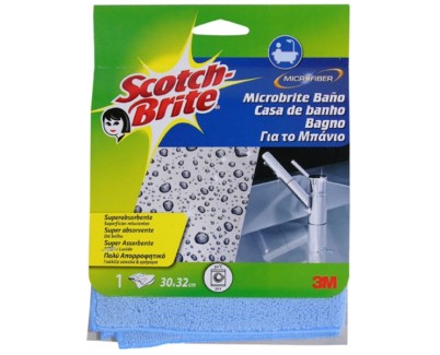 Scotch-Brite Bayeta de Microfibra para Aseo - 300x320mm - Color Azul
