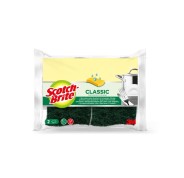 Scotch-Brite Classic Pack de 2 Estropajos de Cocina - Celulosa - Color Verde Oscuro