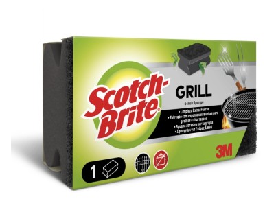 Scotch-Brite Estropajo para Parrillas - Proteccion para los Dedos - Color Negro