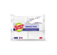 Scotch-Brite Magic Pad Pack de 2 Esponjas Magica de Limpieza - Color Blanco