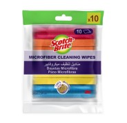 Scotch-Brite Pack de 10 Bayetas de Microfibra Multiusos - 31x29cm - Colores Surtidos