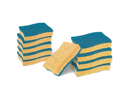 Scotch-Brite Pack de 10 Estropajos de Cocina - No Raya - Celulosa - Color Amarillo