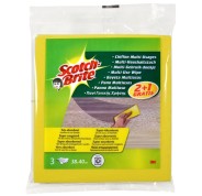 Scotch-Brite Pack de 3 Bayetas Multiusos - Promocion 2 + 1 Gratis - Color Amarillo