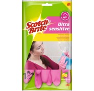Scotch-Brite Ultra-Sensitive Guantes Multiuso - Talla Mediana - Perfumados - Color Rosa