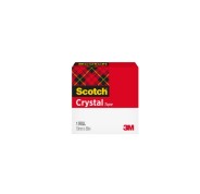 Scotch Crystal Cinta Adhesiva - 19mm x 66m - Color Transparente