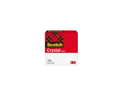 Scotch Crystal Cinta Adhesiva - 19mm x 66m - Color Transparente