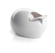 Scotch Dispensador de Cinta Adhesiva - Para Cintas de hasta 19mm x 7.5m - Incluye Cinta Adhesiva Invisible - Estilo Moderno - Color Blanco