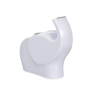 Scotch Magic Dispensador de Cinta Adhesiva - Para Rollos de hasta 19mm x 8.89m - Incluye 1 Cinta Adhesiva - Forma de Elefante - Color Blanco