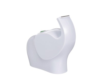 Scotch Magic Dispensador de Cinta Adhesiva - Para Rollos de hasta 19mm x 8.89m - Incluye 1 Cinta Adhesiva - Forma de Elefante - Color Blanco