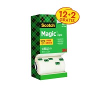 Scotch Magic Pack Ahorro de 14 Cintas Adhesivas Invisibles 19mm x 33m - Color Transparente