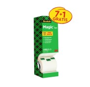 Scotch Magic Pack Ahorro de 8 Rollos de Cinta Adhesiva Invisible 19mm x 33m - Color Transparente