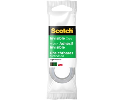 Scotch Magic Pack de 2 Cintas Adhesivas Invisible - 19mm x 6m - Color Transparente