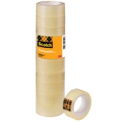 Scotch Pack de 10 Cintas Adhesivas 15mm x 10m - Transparente
