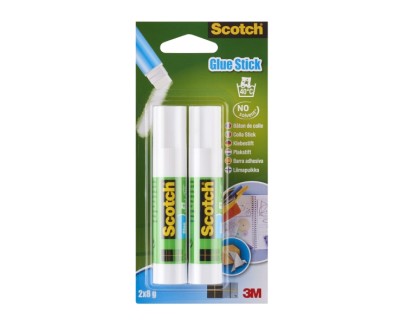 Scotch Pack de 2 Pegamentos en Barra Adhesivo Solido - 8gr por Unidad - Color Transparente
