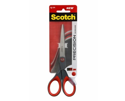 Scotch Tijeras de Precision - 18cm - Color Negro/Rojo