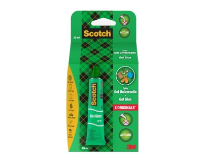 Scotch Tubo de Pegamento en Gel 30ml - Secado Rapido - Aplicacion Sencilla y Efectiva - Transparente