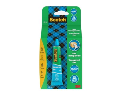 Scotch Tubo de Pegamento Universal 30ml - Uso Domestico - Sin Disolventes - Color Transparente