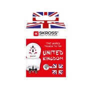 Skross Adaptador de Viaje del Mundo a Reino Unido - Color Blanco